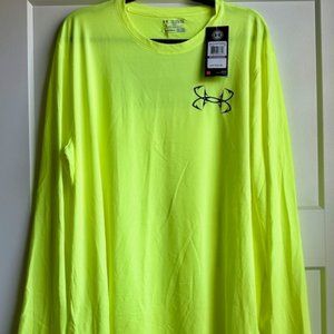 Under Armour Heat Gear FISHING Tee - Men's Long Sleeved Loose XXL - NWT